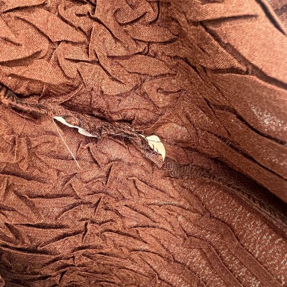 Komarov Top Womens L Brown Y2K Fairy Boho Ethereal Lightweight Staple Basics - Picture 4 of 5